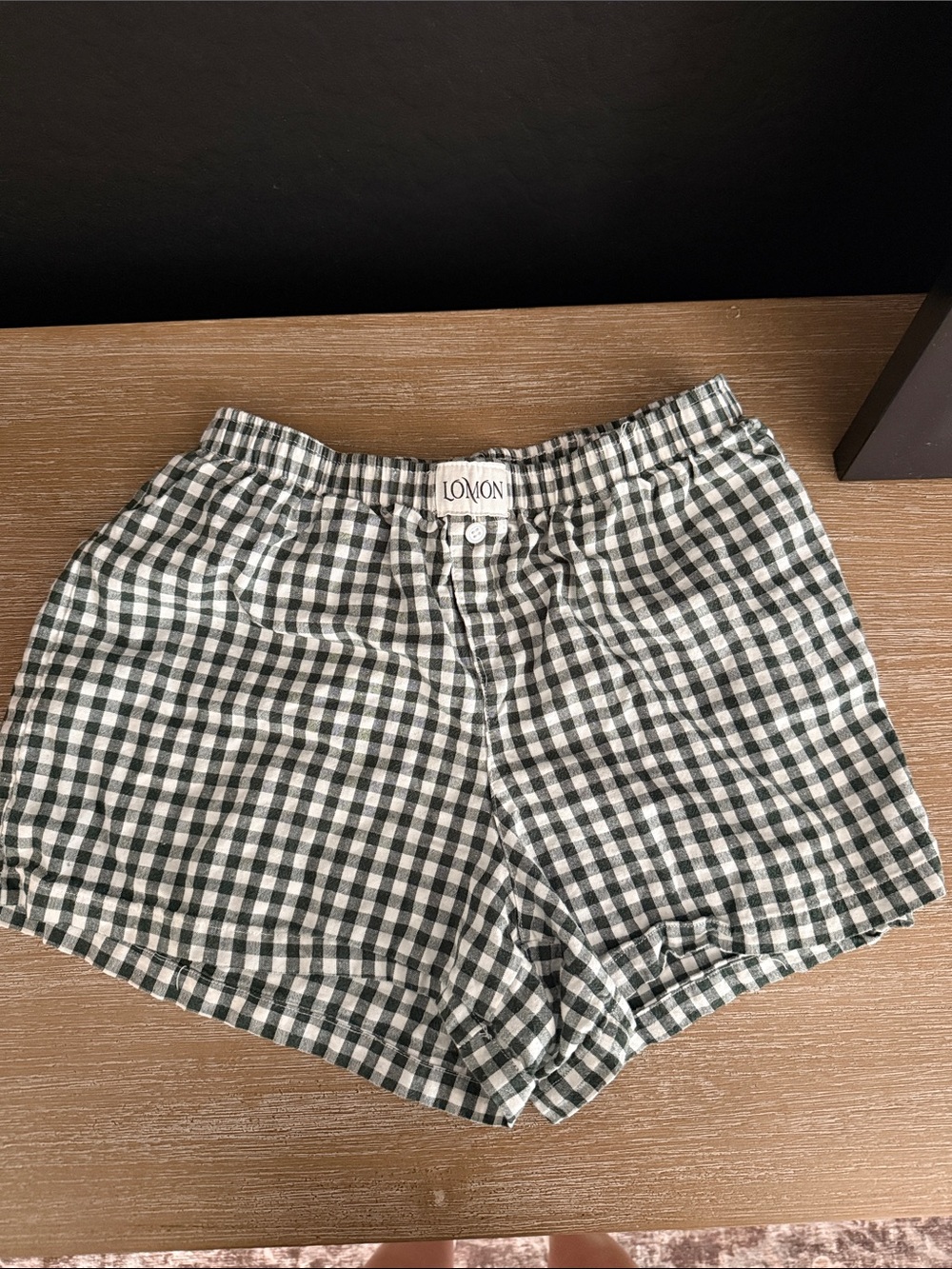 Green Gingham Women’s Shorts